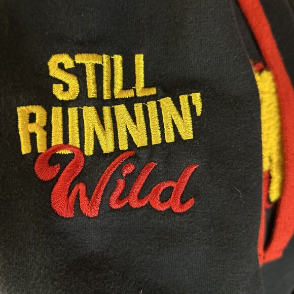 Vtg WWE Hulk Hogan Black Hulkamania Sweatshirt Hoodie Small Still Runnin Wild - Picture 12 of 12